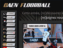 Tablet Screenshot of caenfloorball.fr